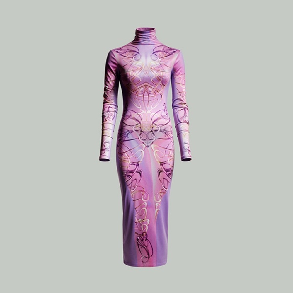 Patterned Bodycon Dress Metaverse Design Story